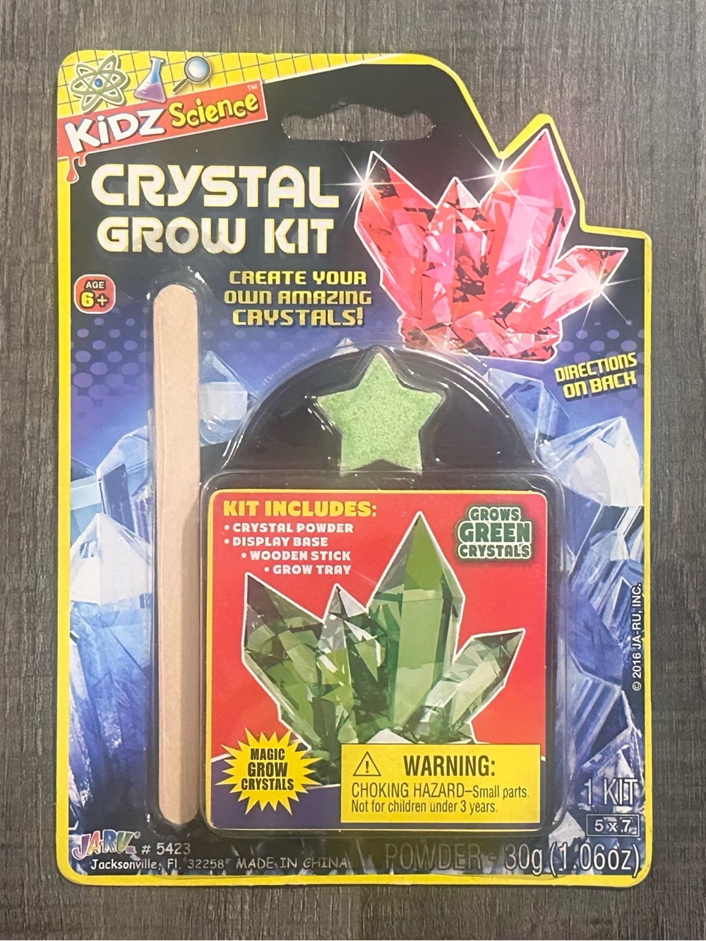 💞 New Kidz Science Green Crystal Grow Kit